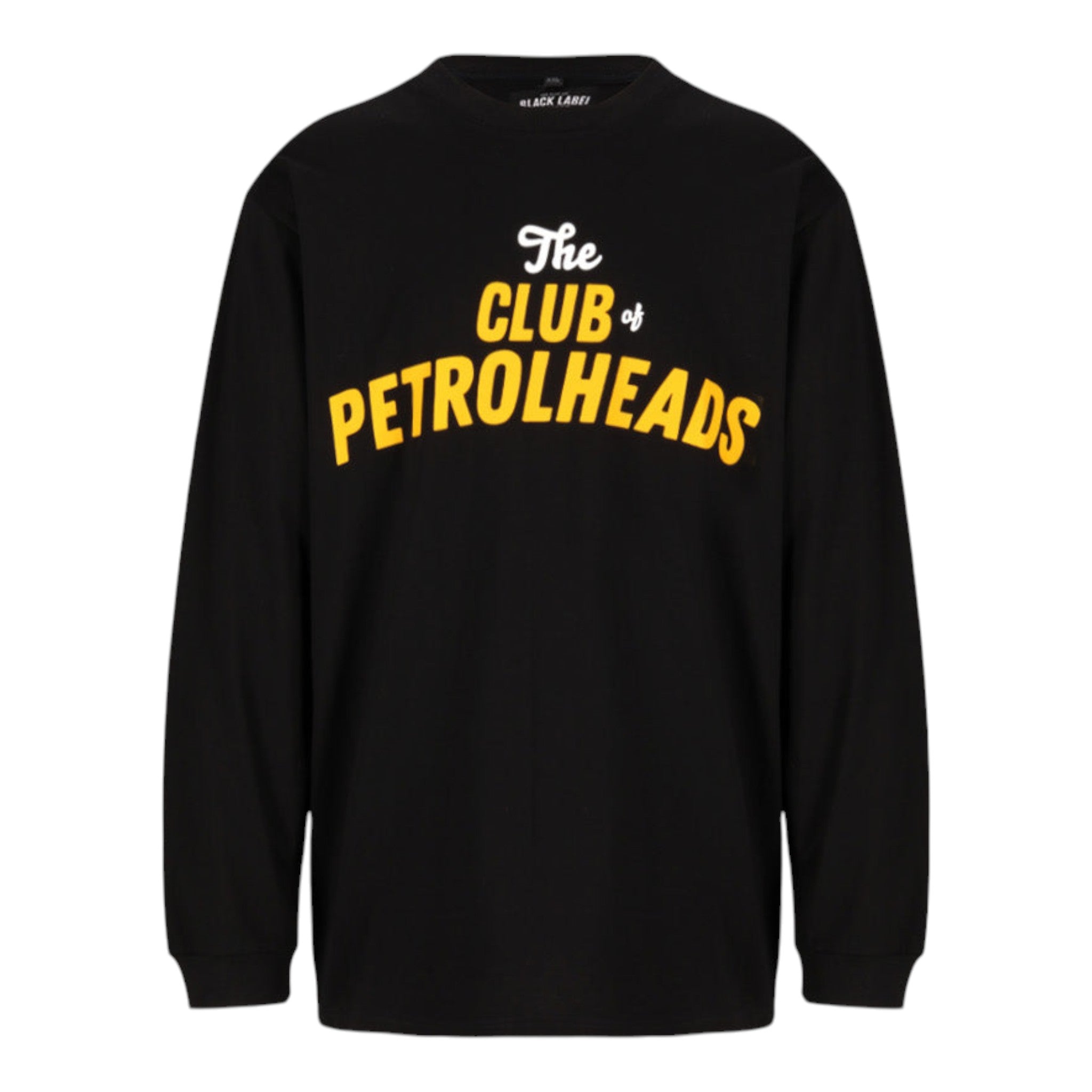 Black Label Biker Petrolheads Club Long Sleeve Tee – Black