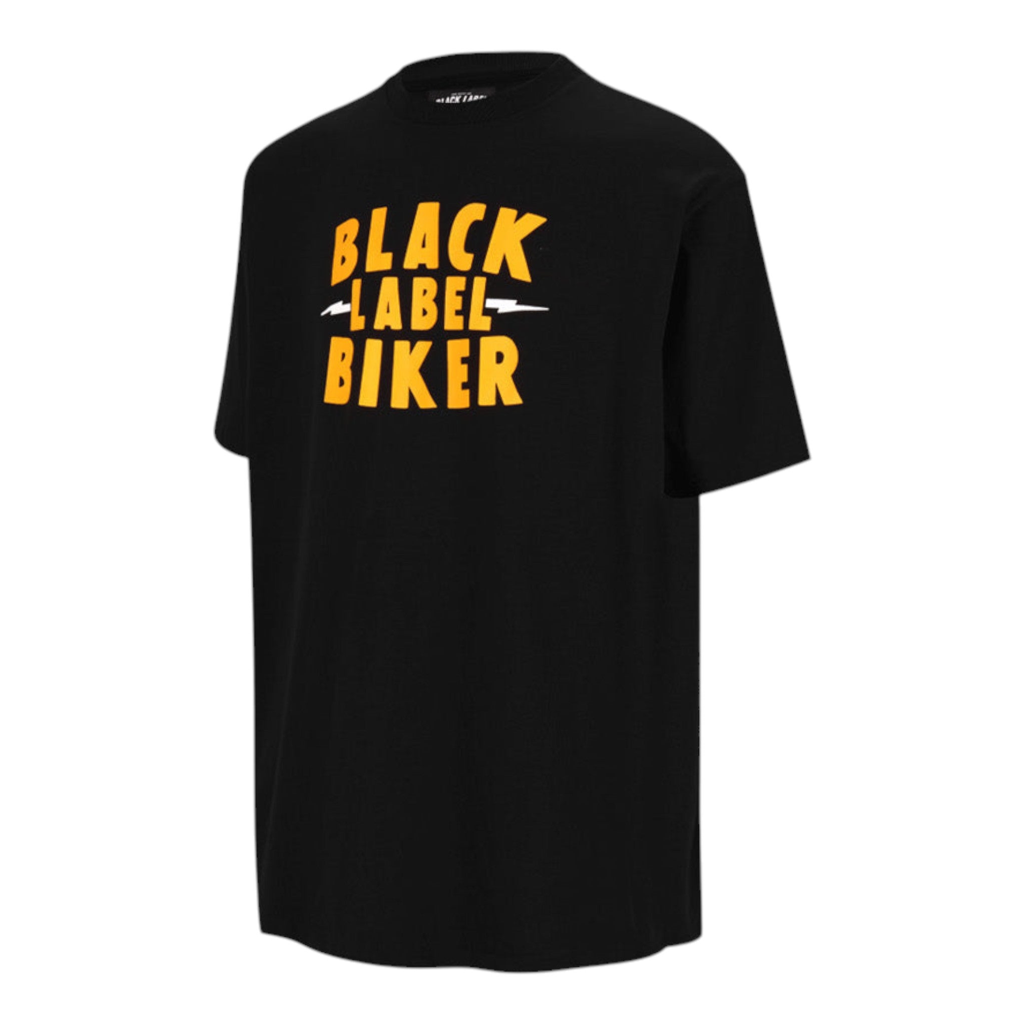 Black Label Biker Pine Yellow T-Shirt – Black