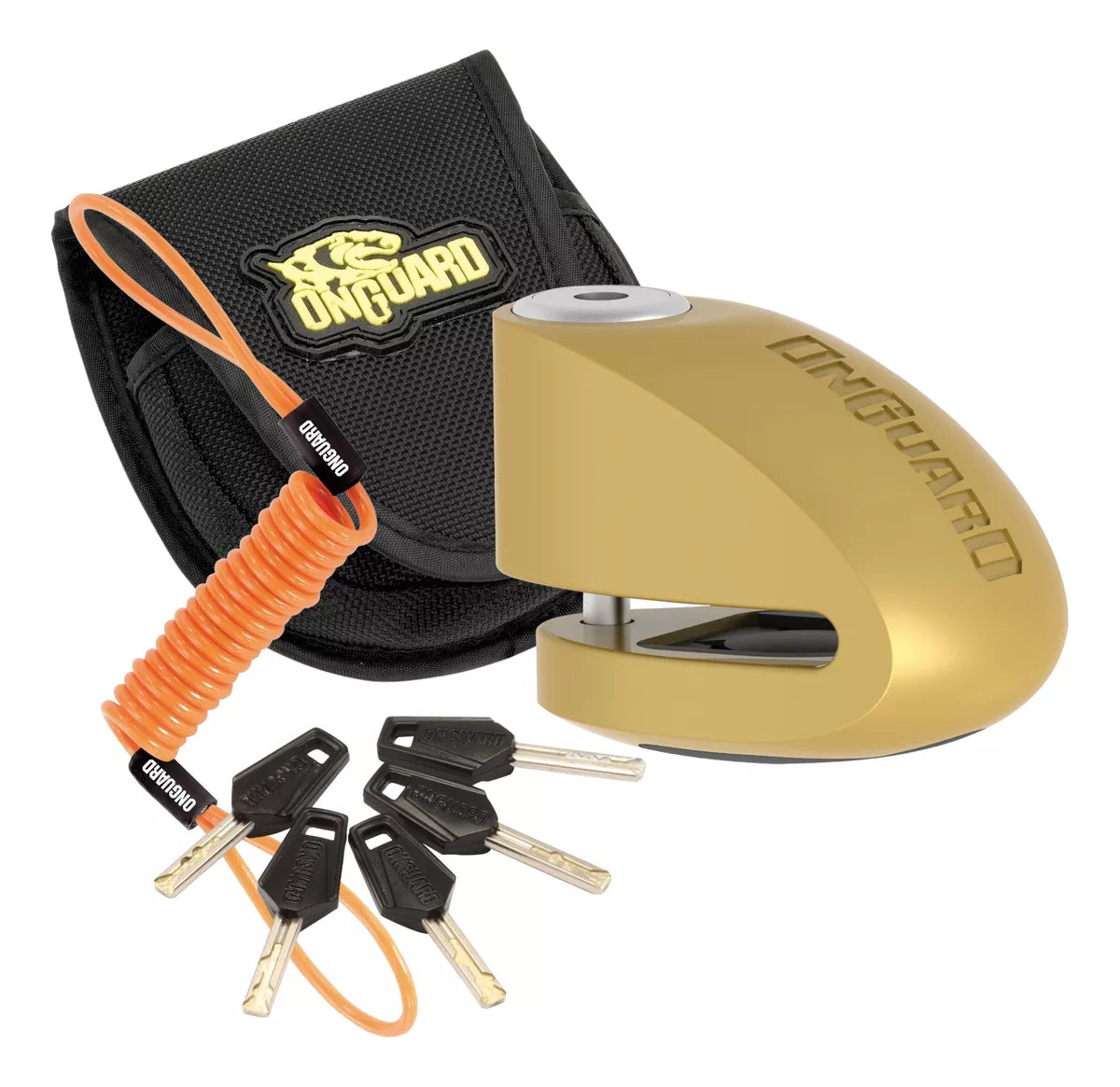 On Guard — OnGuard 8260 Candado de disco en con alarma - Dorado