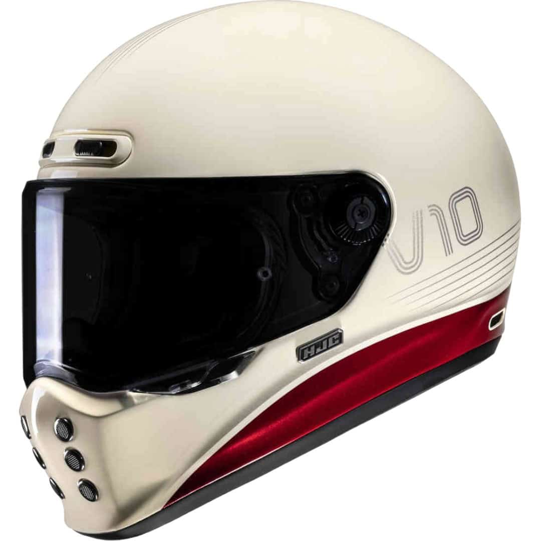 HJC Cascos para Moto — HJC V10 Tami MC1 Blanco Nacarado