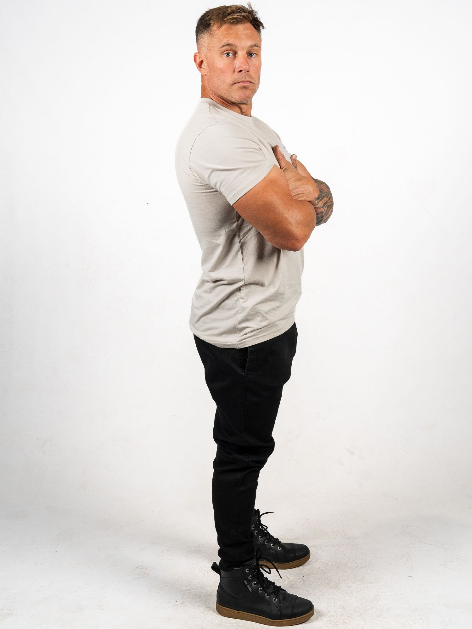 SA1NT No. 1 Cotton Tencel Tee - Stone