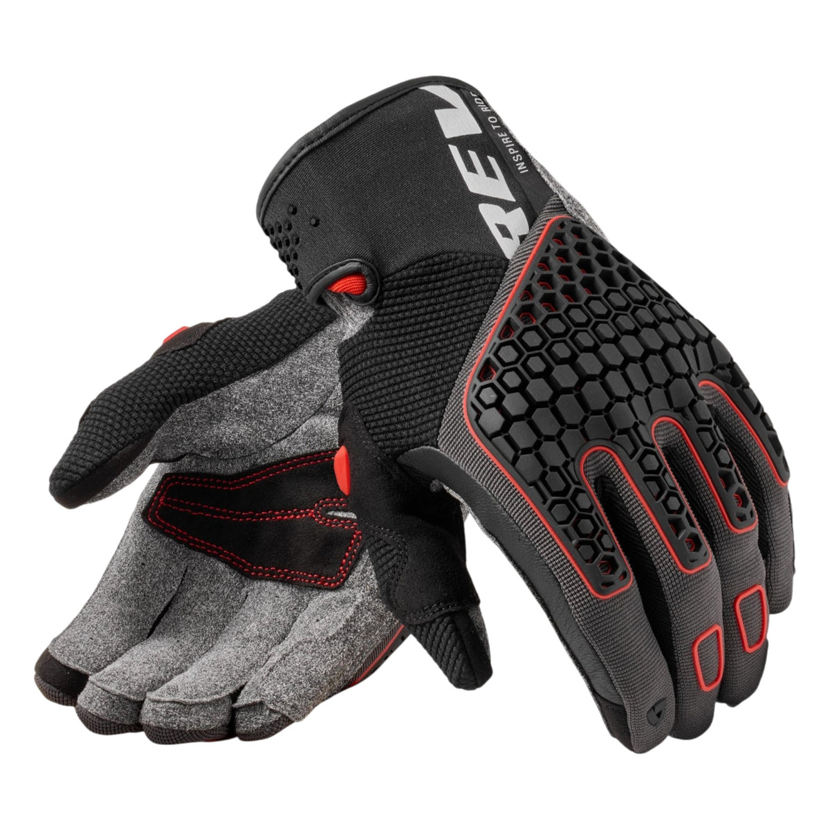 REV'IT! Mangrove 2 Grey Red Gloves de REV´IT! — vista 1