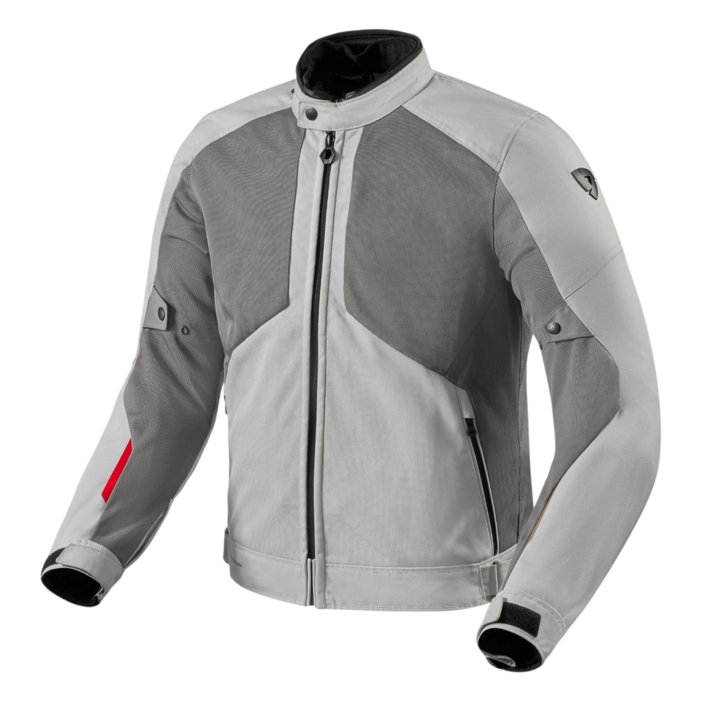 Rev'it Torque 3 H2O Jacket Light Grey-Red