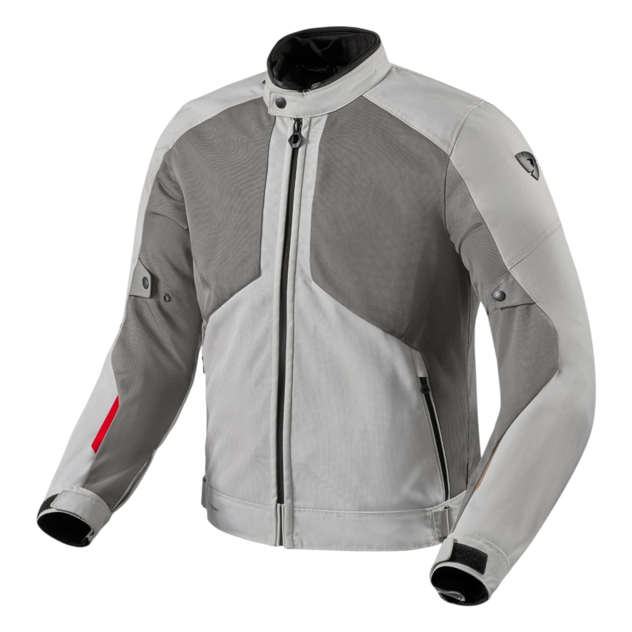 Rev'it Torque 3 H2O Jacket Light Grey-Red de REV´IT! — vista 1