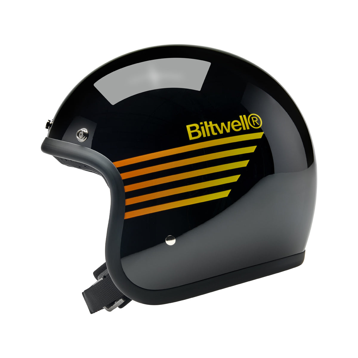 Biltwell Bonanza – Lightspeed Gloss Black / Orange / Yellow de BILTWELL INC. — vista 1
