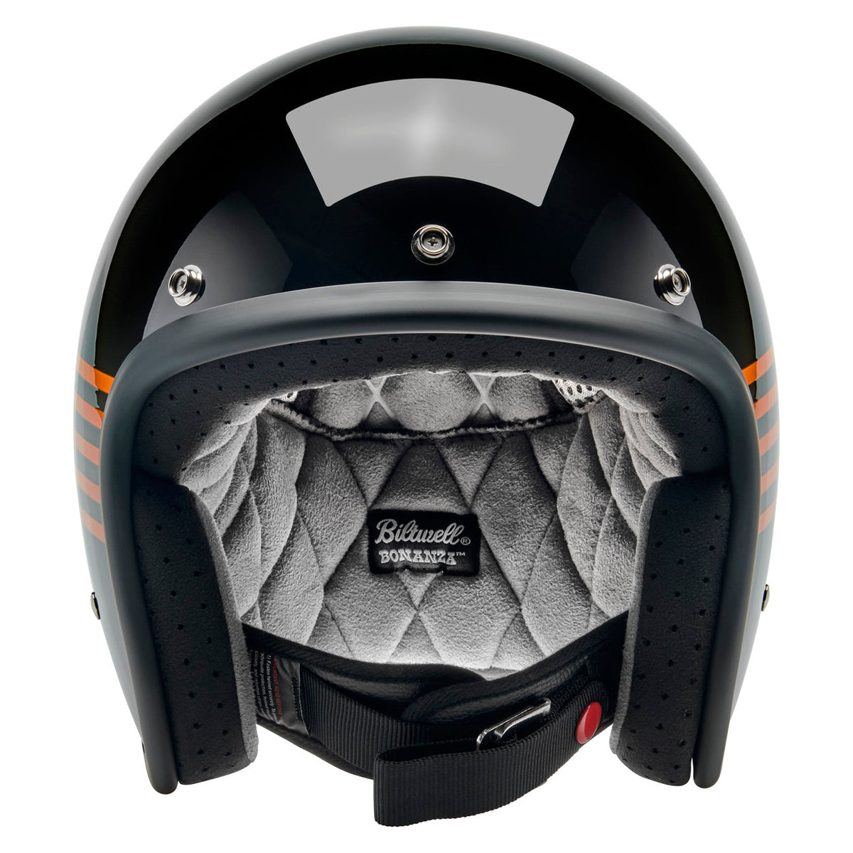 Biltwell Bonanza – Lightspeed Gloss Black / Orange / Yellow de BILTWELL INC. — vista 4