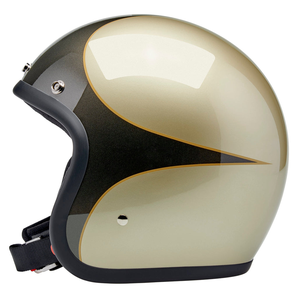 Biltwell Bonanza Metallic Charcoal / Champagne Scallop