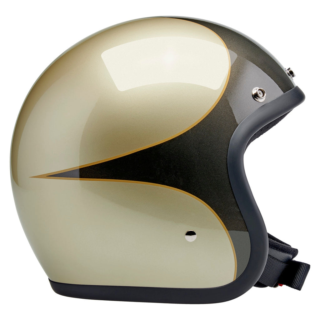 Biltwell Bonanza Metallic Charcoal / Champagne Scallop