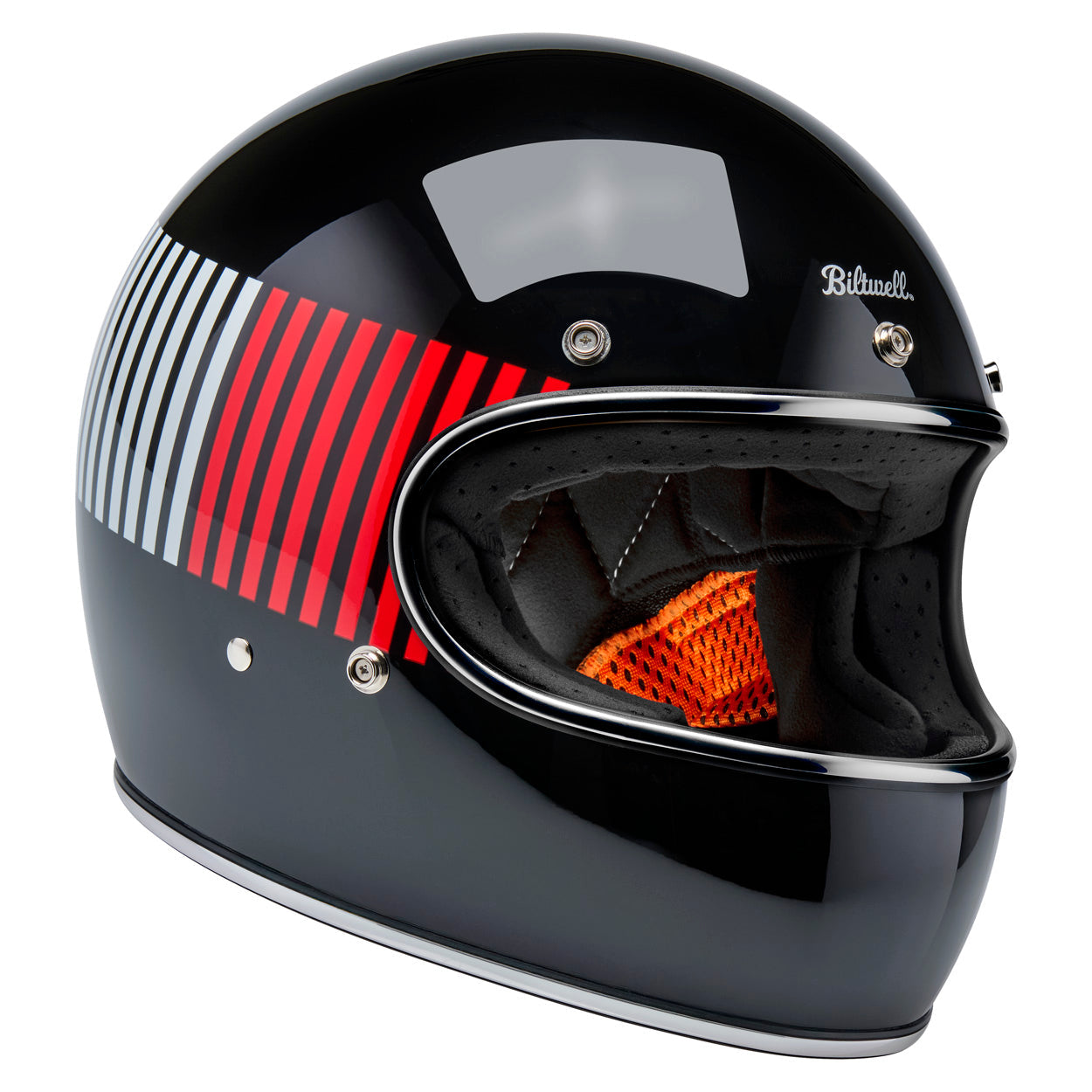 Biltwell Gringo – Raceflow Gloss Black / Red / White / Blue
