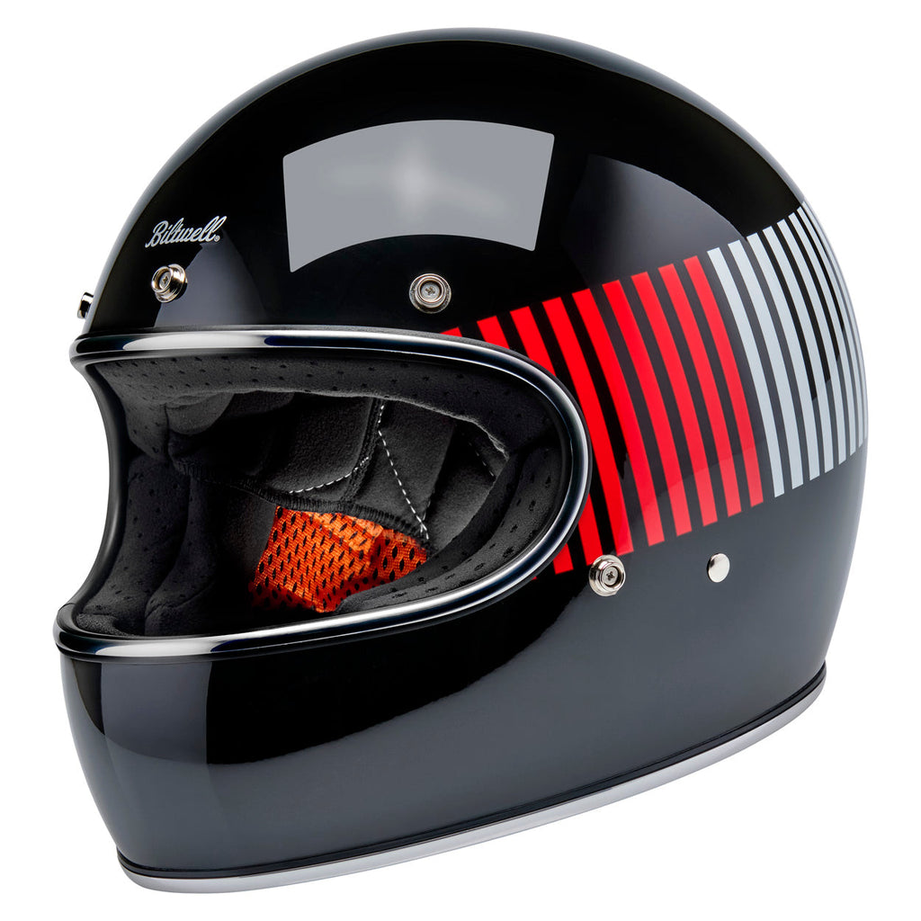 Biltwell Gringo – Raceflow Gloss Black / Red / White / Blue
