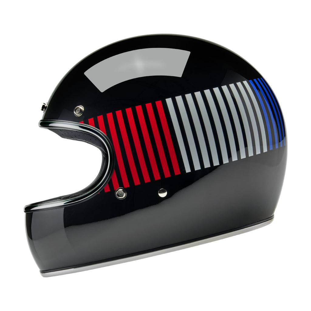 Biltwell Gringo – Raceflow Gloss Black / Red / White / Blue
