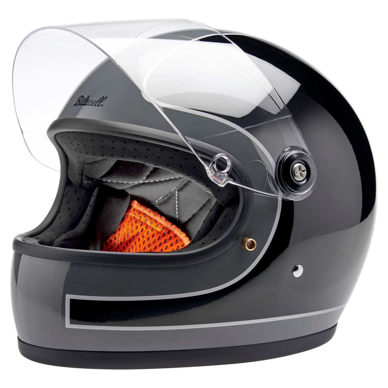 Biltwell Gringo S Gloss Storm Grey / Black Tracker