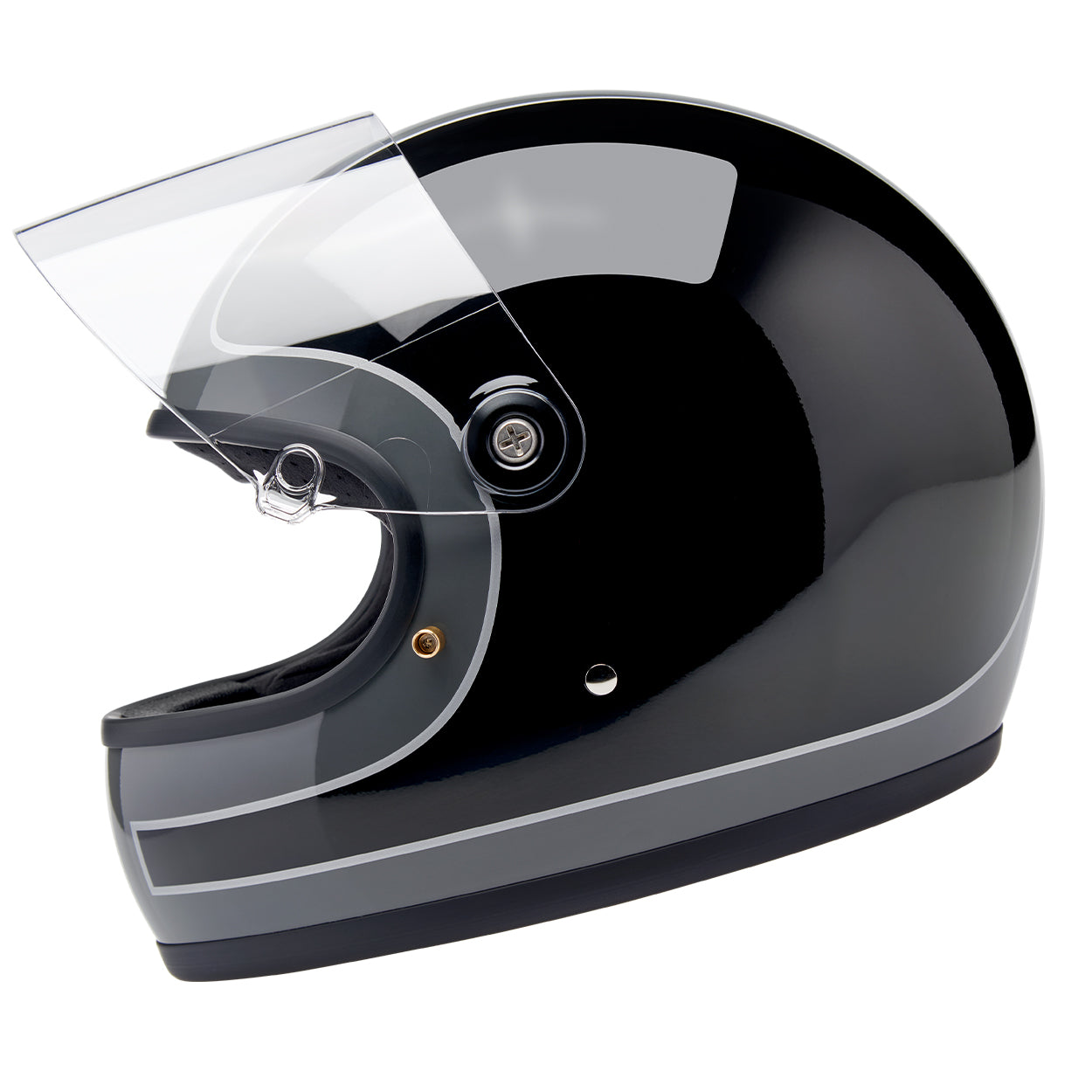 Biltwell Gringo S Gloss Storm Grey / Black Tracker