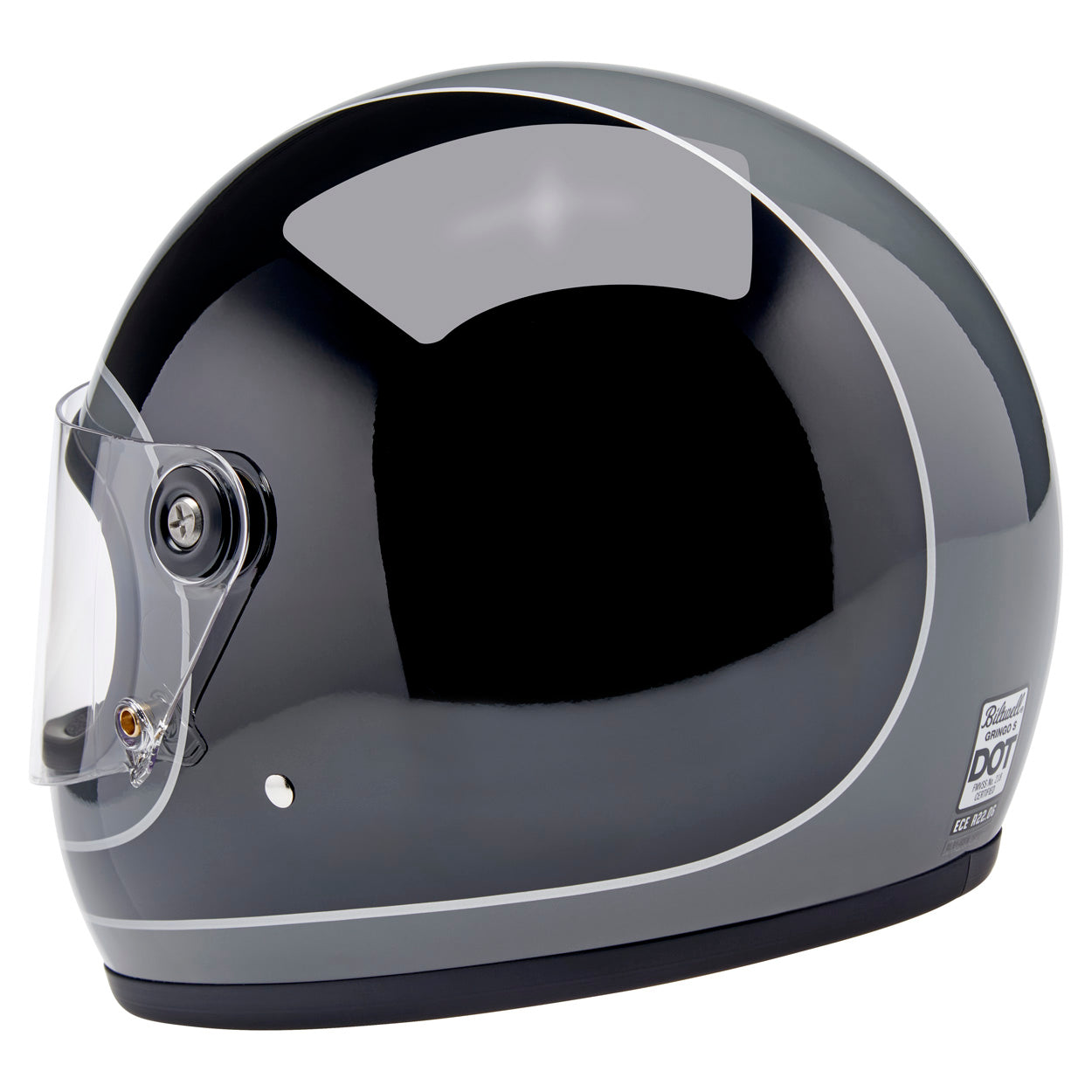 Biltwell Gringo S Gloss Storm Grey / Black Tracker
