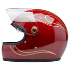 Biltwell Gringo S - Gloss Garnet Red Flames