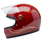 Biltwell Gringo S - Gloss Garnet Red Flames