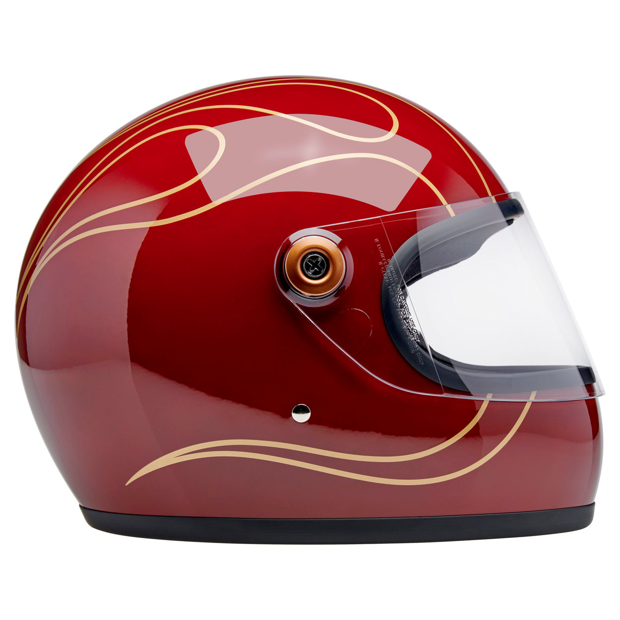 Biltwell Gringo S - Gloss Garnet Red Flames