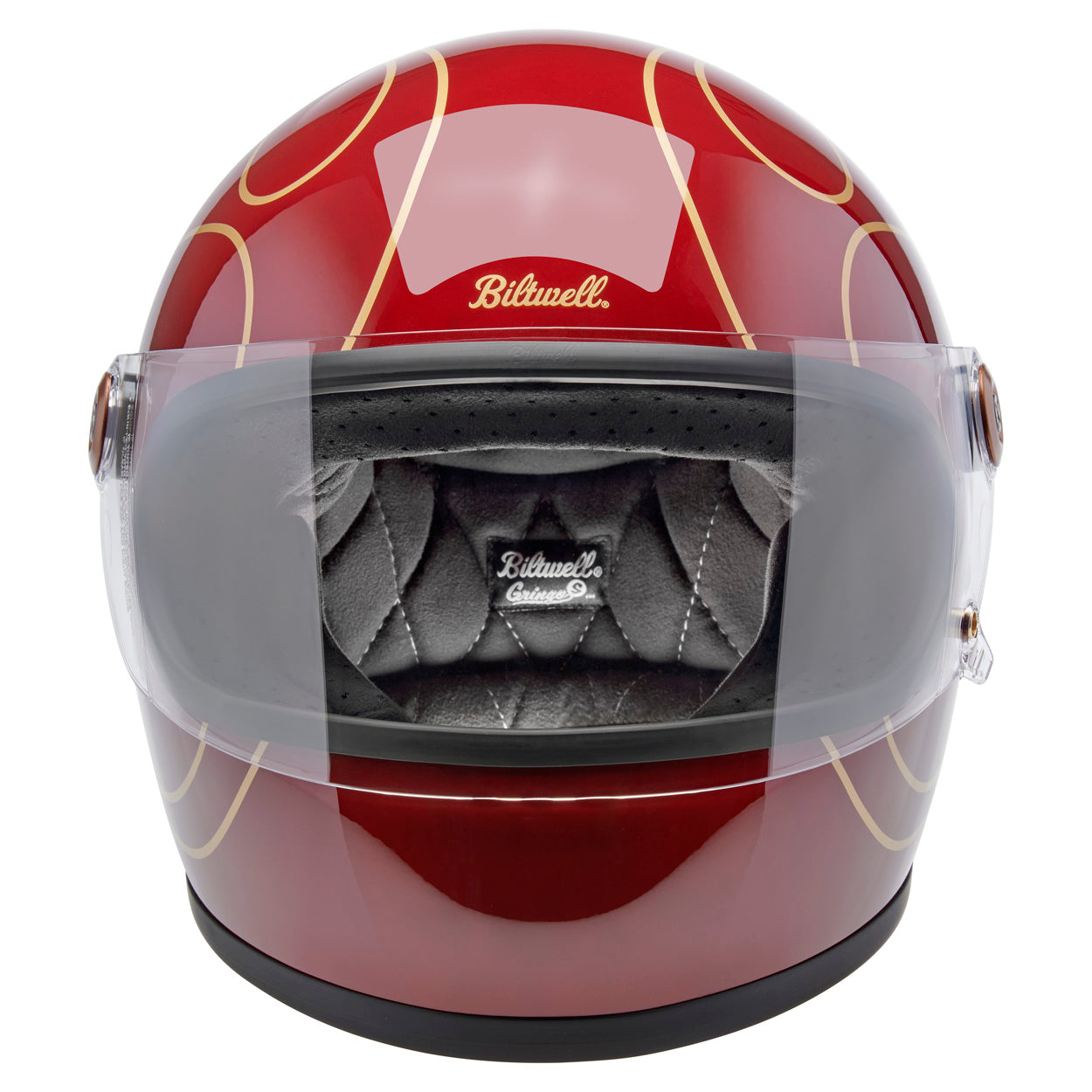 Biltwell Gringo S - Gloss Garnet Red Flames