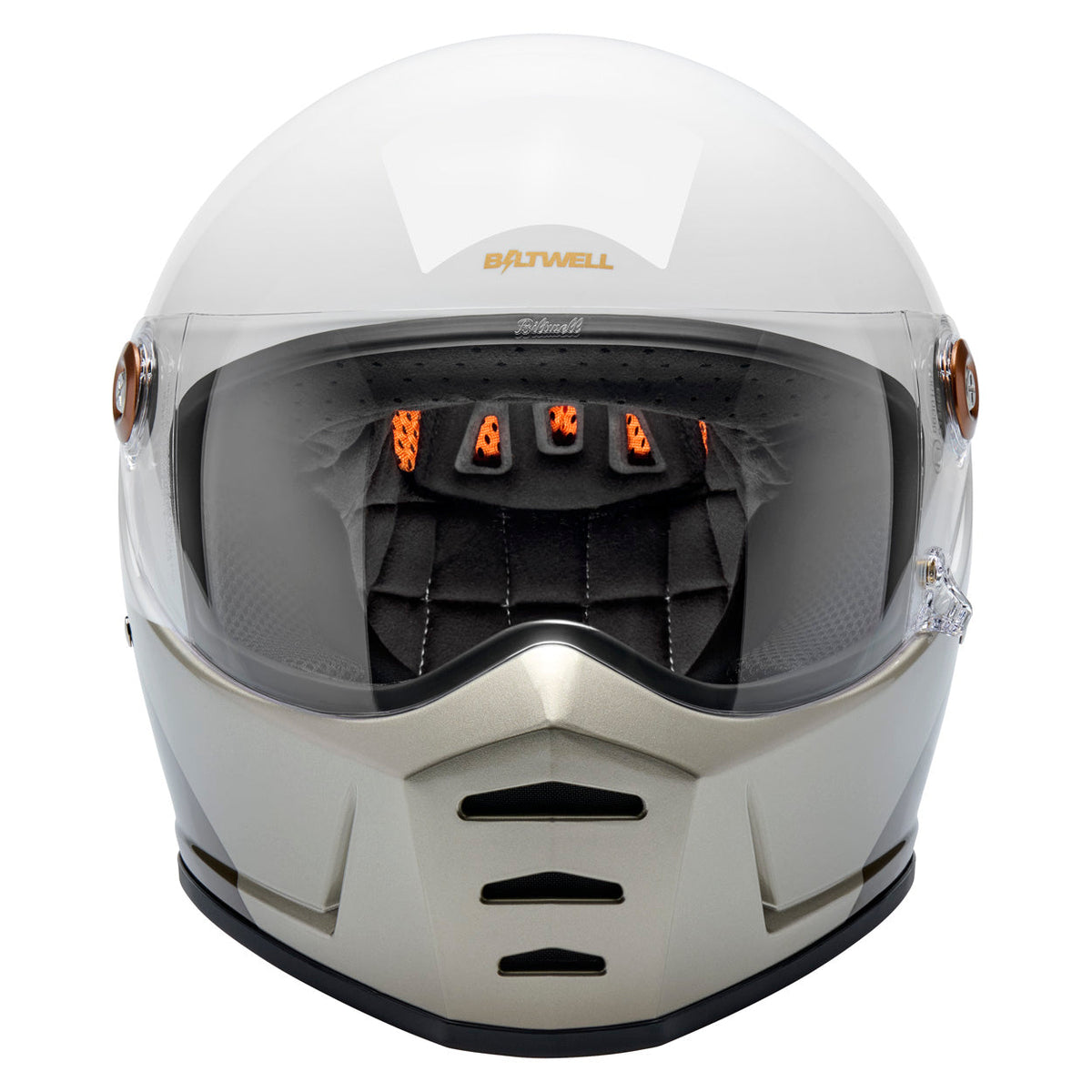Biltwell Lane Splitter Helmet – Intersection Gold / Silver / Bronze de BILTWELL INC. — vista 5