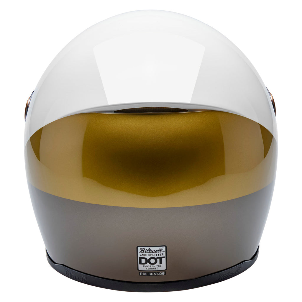 Biltwell Lane Splitter Helmet – Intersection Gold / Silver / Bronze