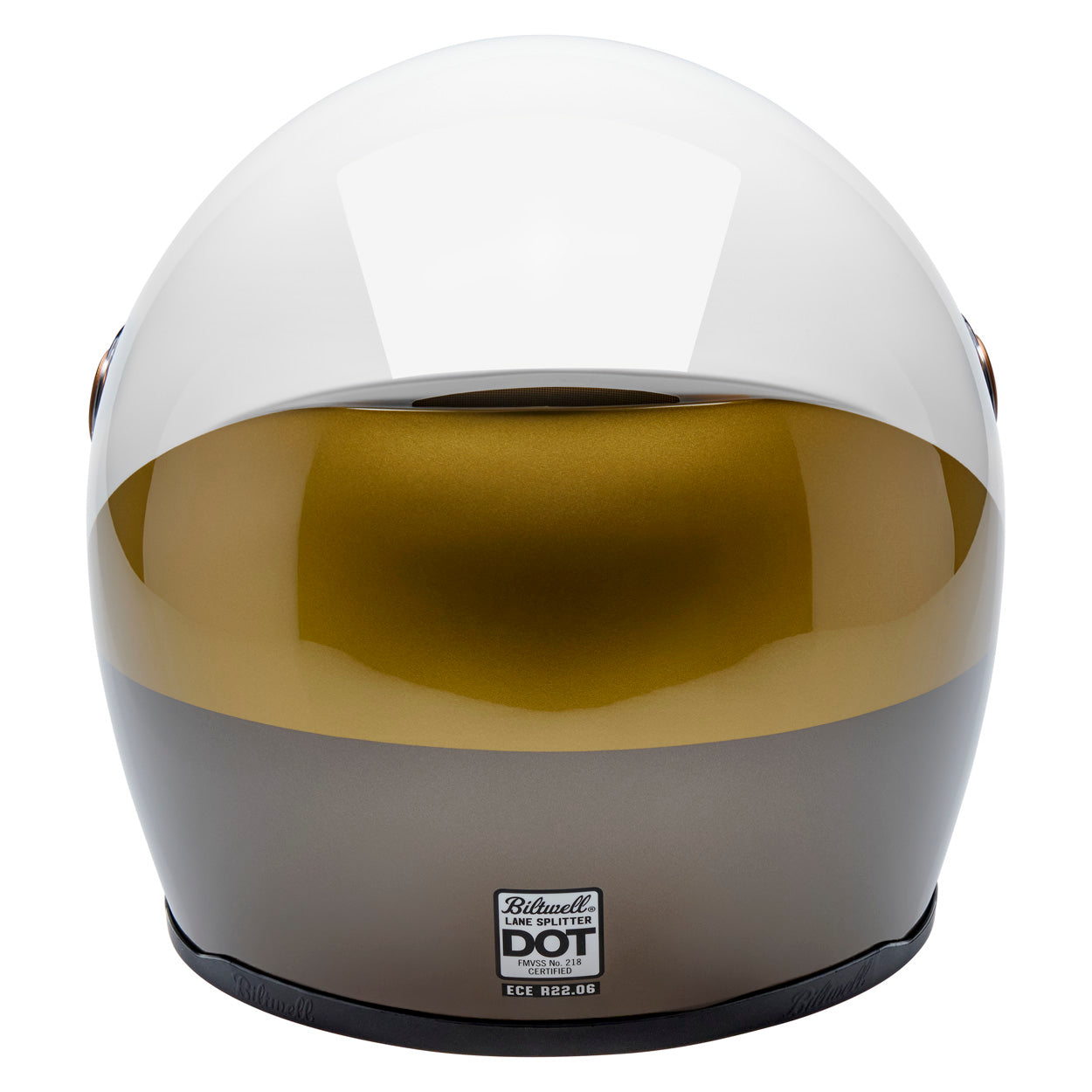 Biltwell Lane Splitter Helmet – Intersection Gold / Silver / Bronze