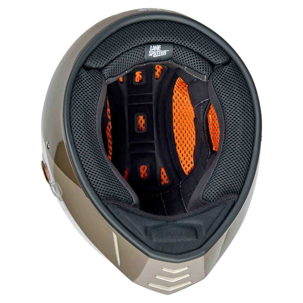 Biltwell Lane Splitter Helmet – Intersection Gold / Silver / Bronze