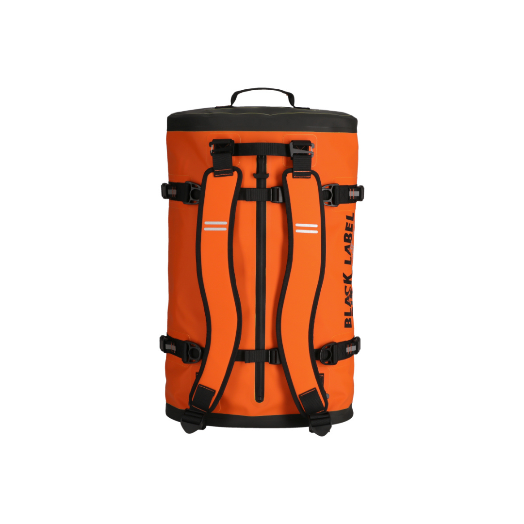 Black Label Biker Overlander Dry Bag/Backpack 65L - Naranja — vista 2