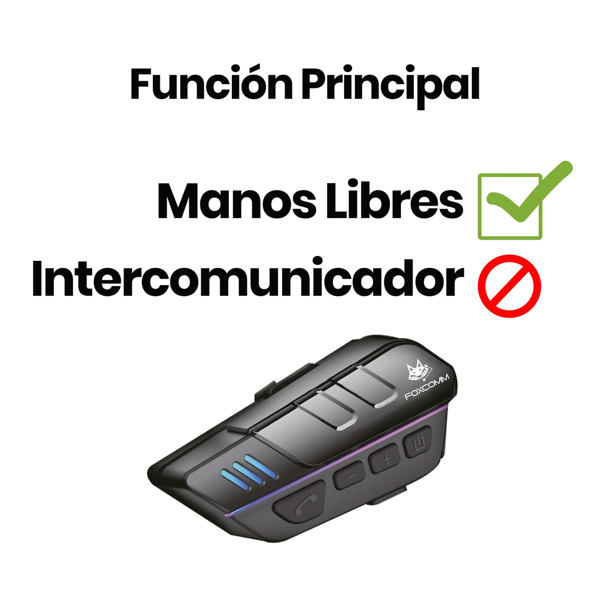 FOX LX4 – Manos Libres Bluetooth para Casco de FOXCOMM — vista 2