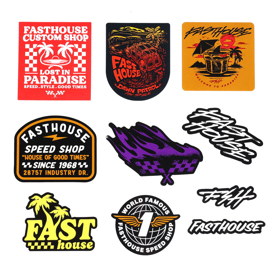 FASTHOUSE Summer 25 Decal - 10 Pack — vista 1
