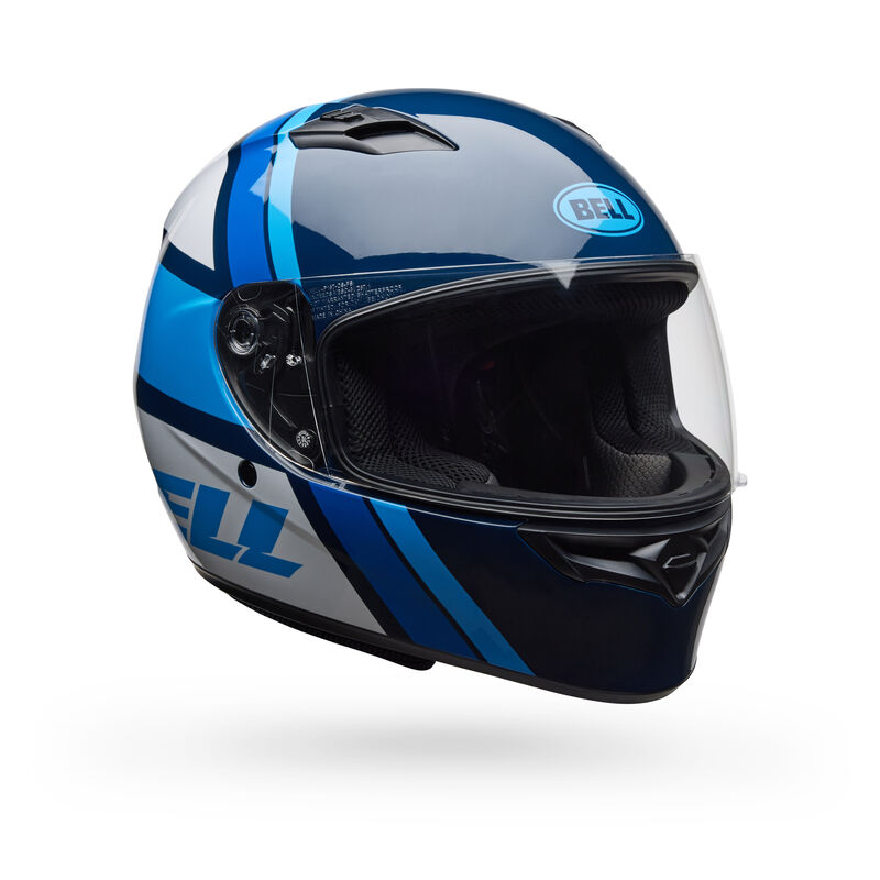 BELL Qualifier Chasm Gloss White/Navy — vista 2