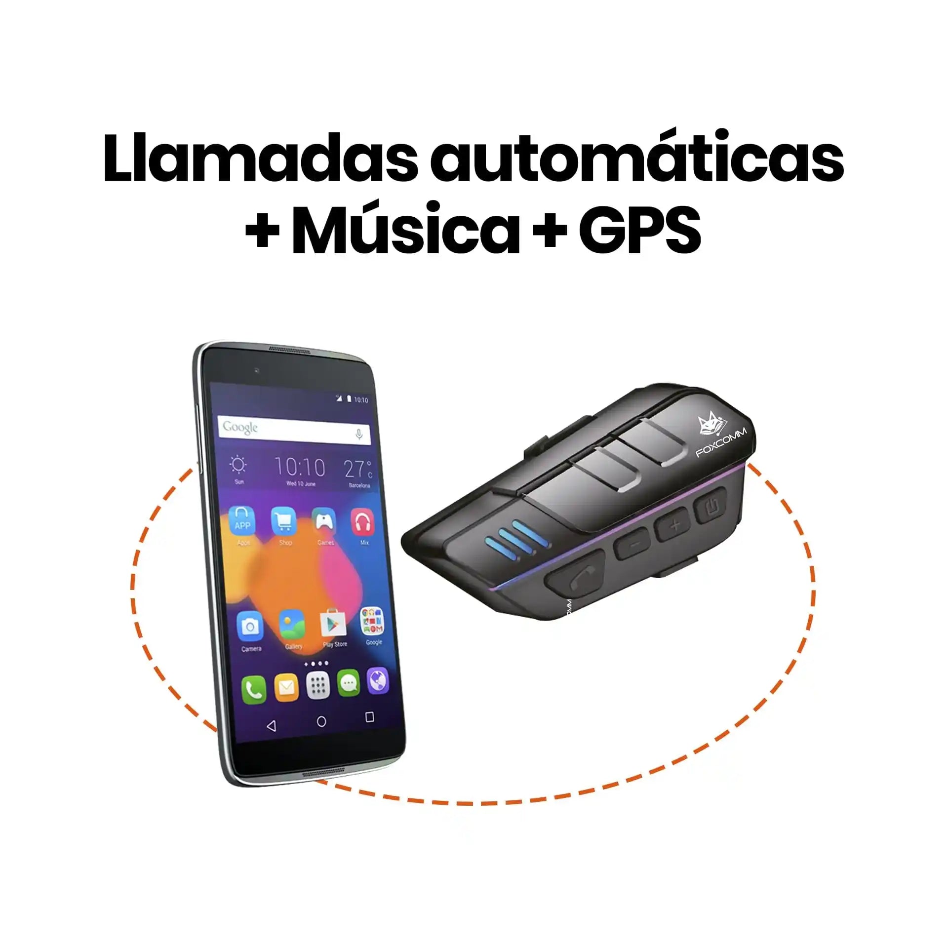 FOX LX4 – Manos Libres Bluetooth para Casco