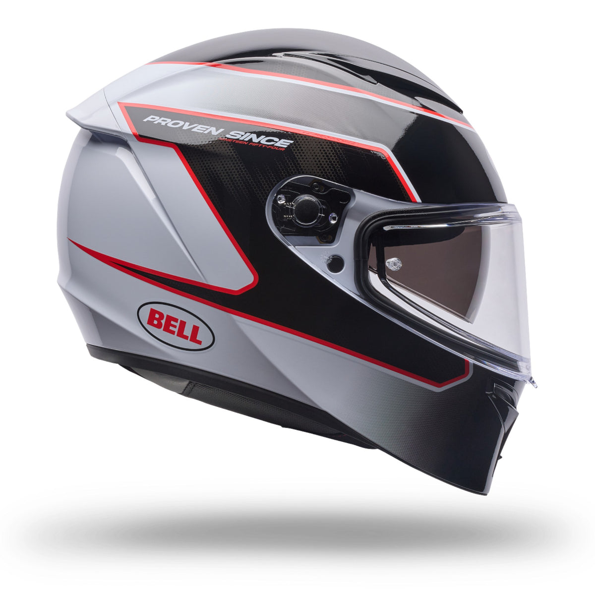 Bell Lithium MIPS White/Black/Red Flux — vista 2