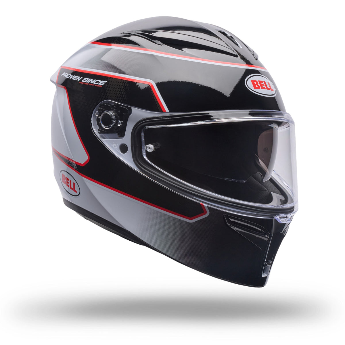 Bell Lithium MIPS White/Black/Red Flux — vista 1