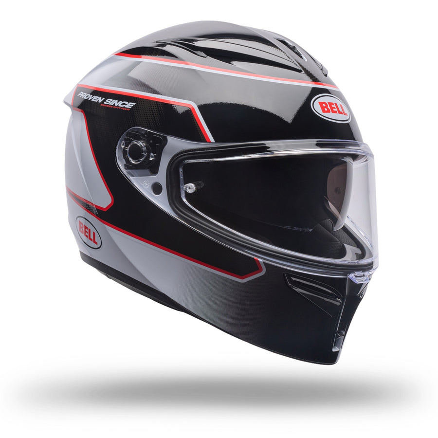 Bell Lithium MIPS White/Black/Red Flux — vista 1