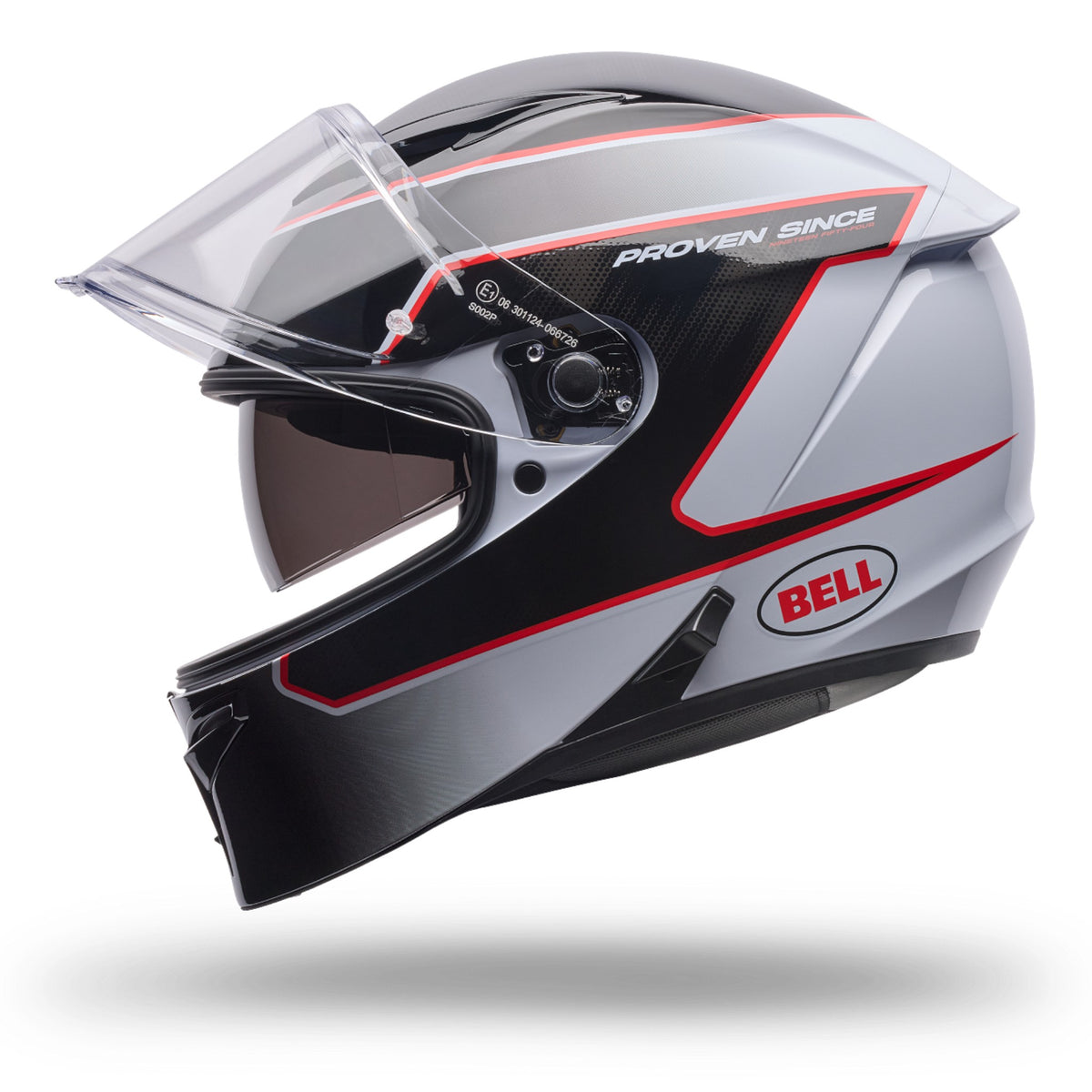 Bell Lithium MIPS White/Black/Red Flux — vista 4