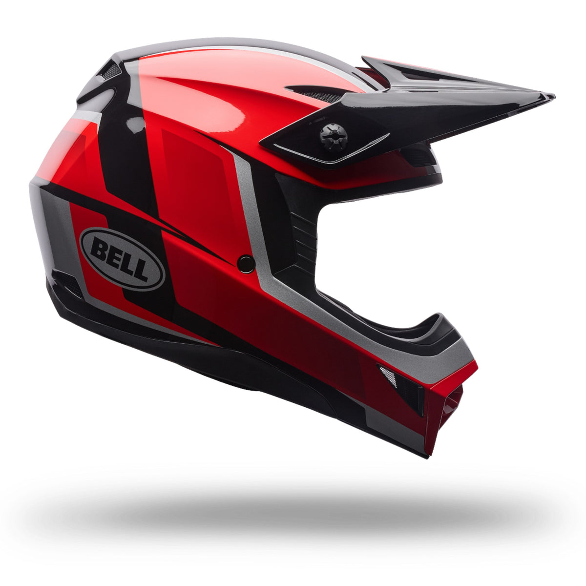 Bell MX-10 MIPS Black/Red Spiral — vista 2