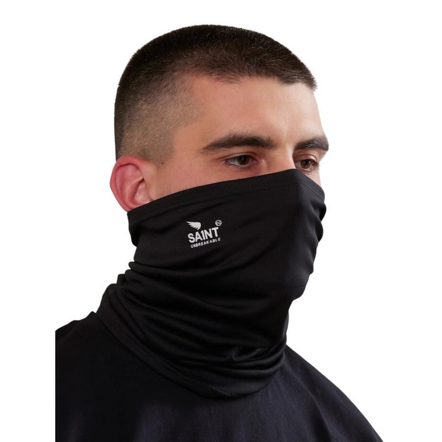 SA1NT Neck Gaiter With Filter - Black — vista 1