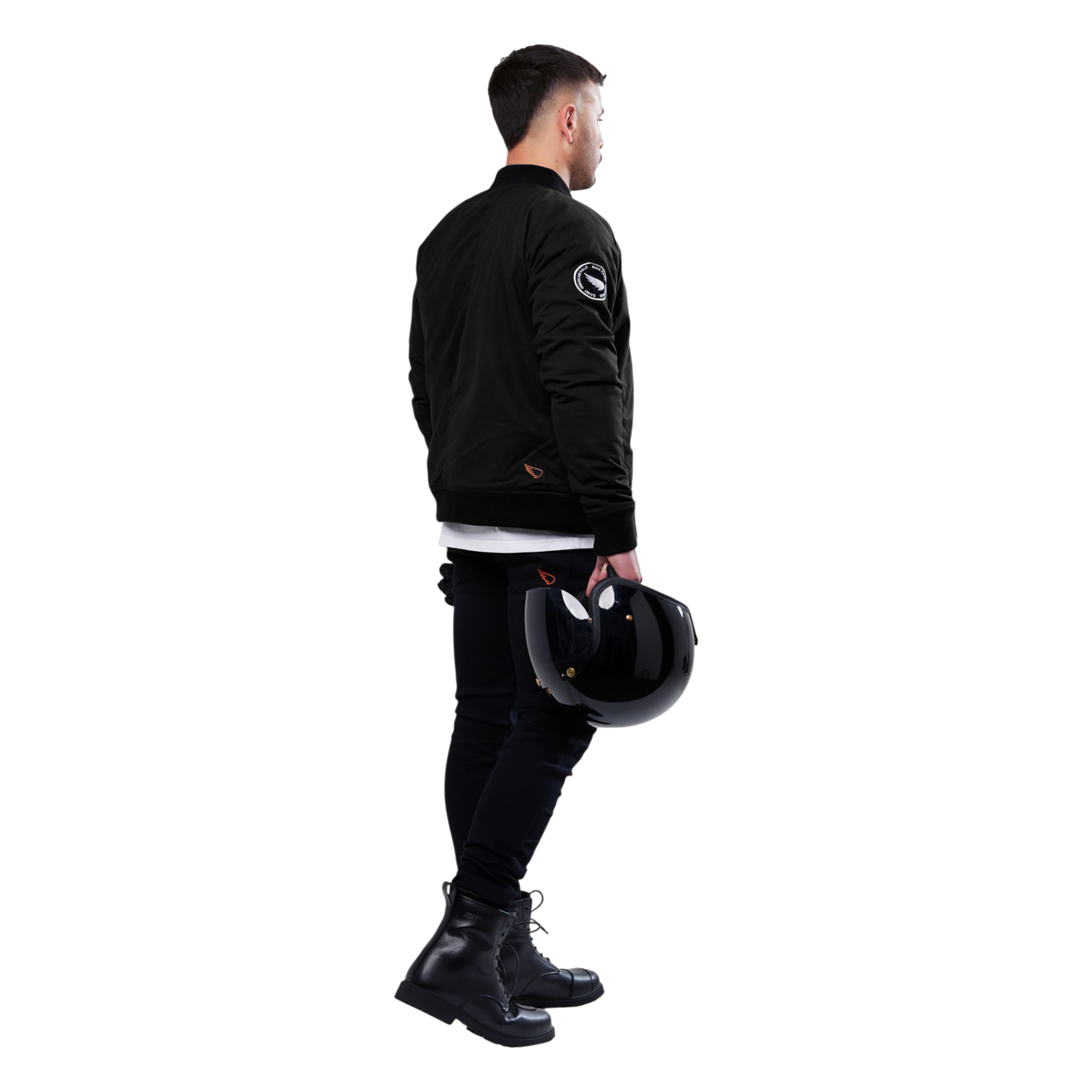 SA1NT Armoured Bomber Jacket - Black