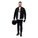 SA1NT Armoured Bomber Jacket - Black