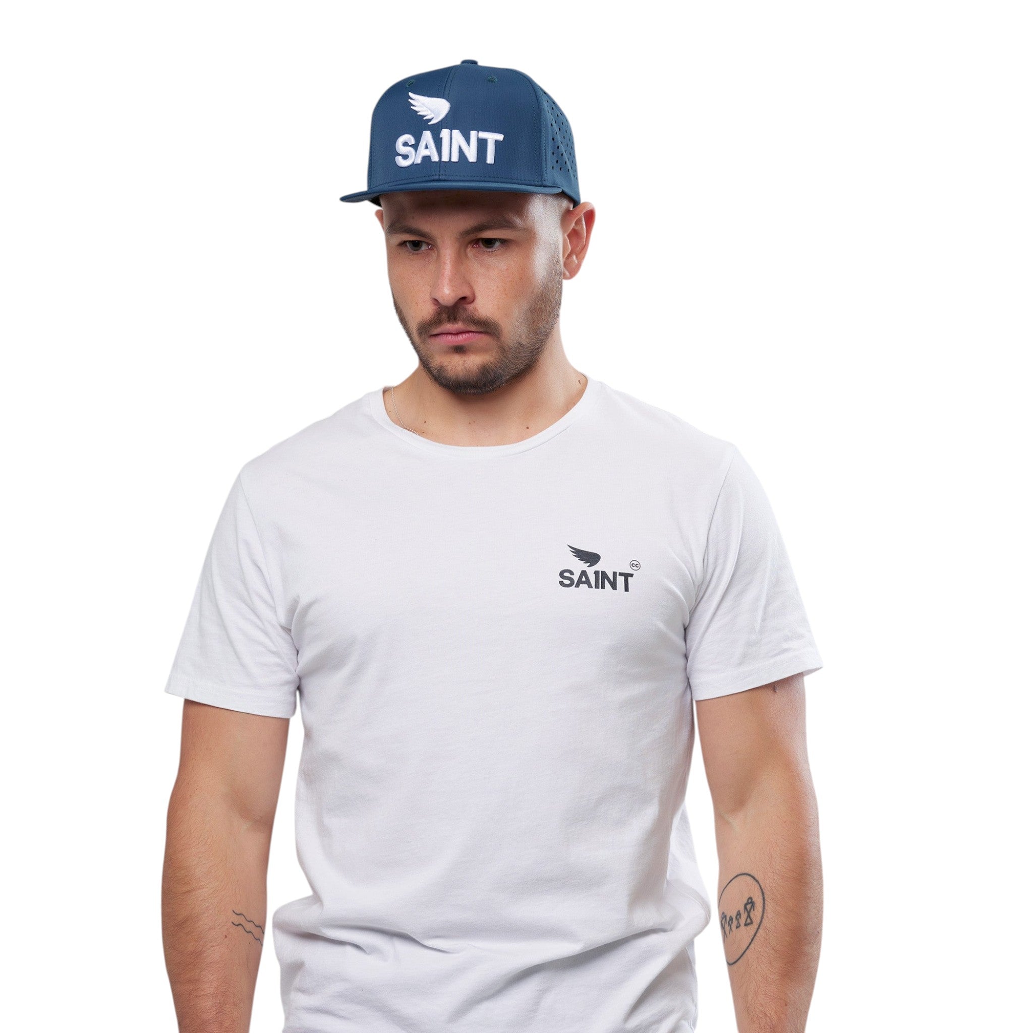 SA1NT Snapback - Petrol Blue