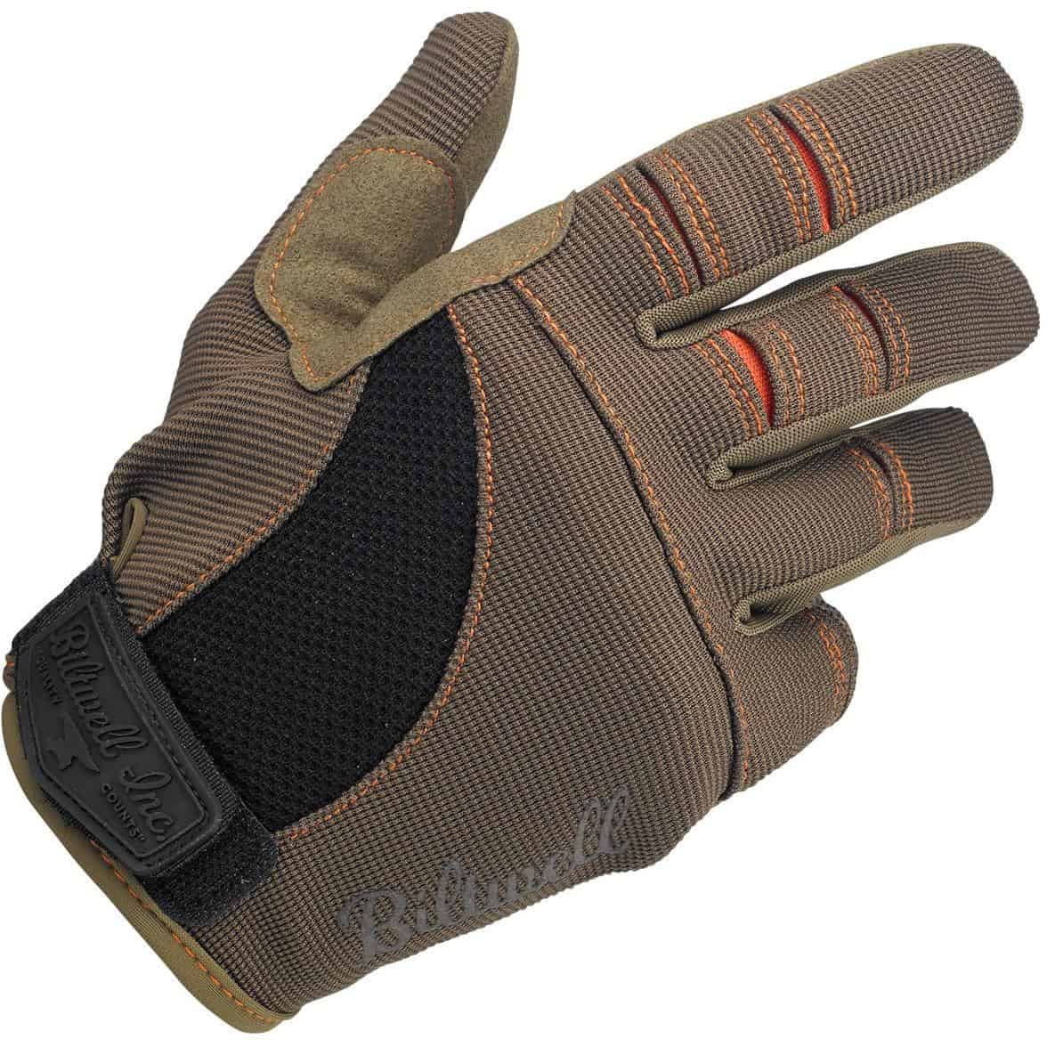 Moto Gloves Brown/Orange