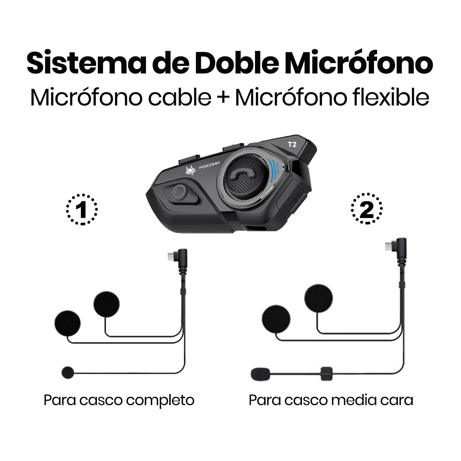 Intercomunicador Foxcomm Fox T2