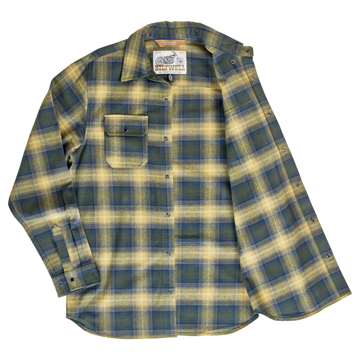 Biltwell Hi Test Flannel - Moss