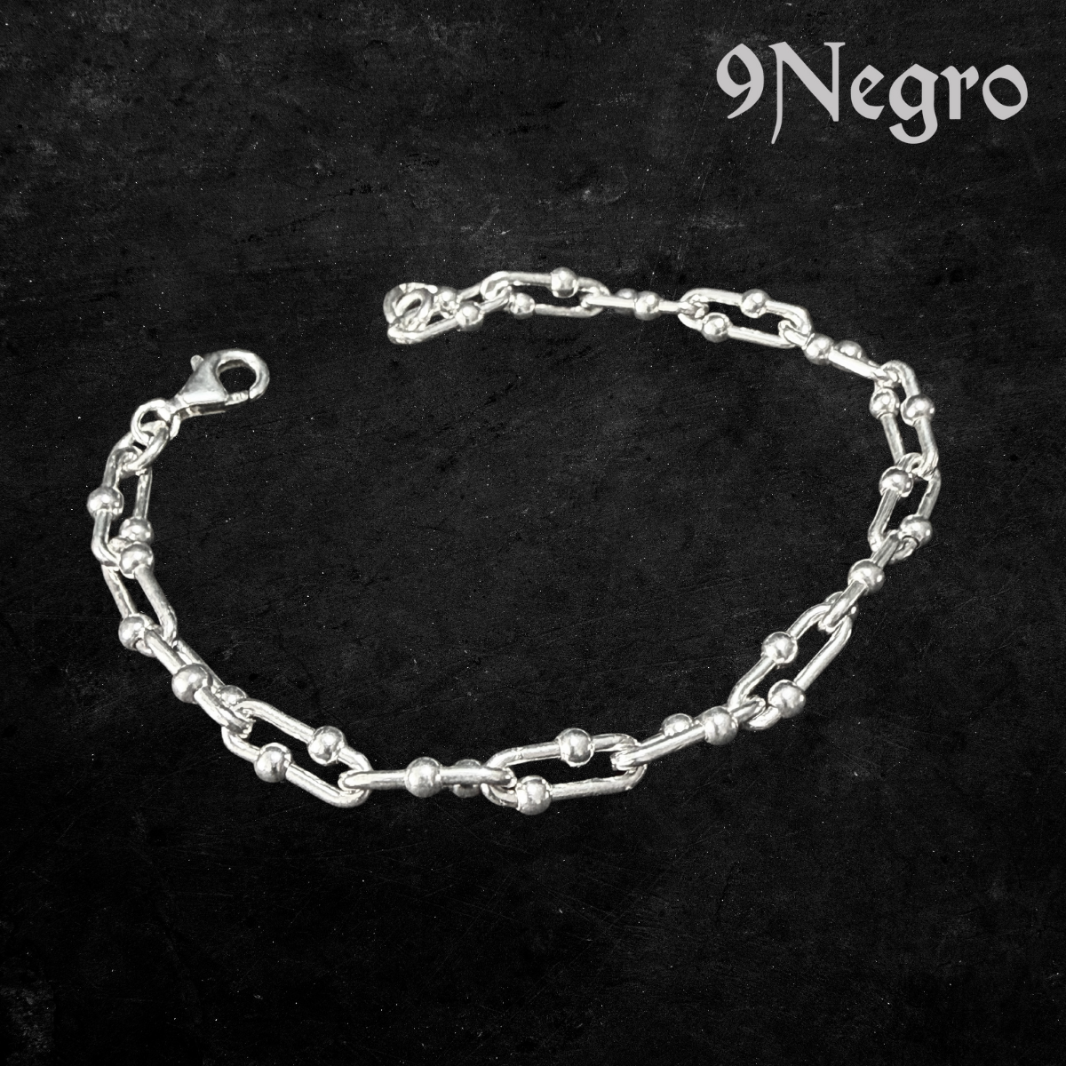 906 - Pulsera de Plata .925 | 9 Negro — vista 2