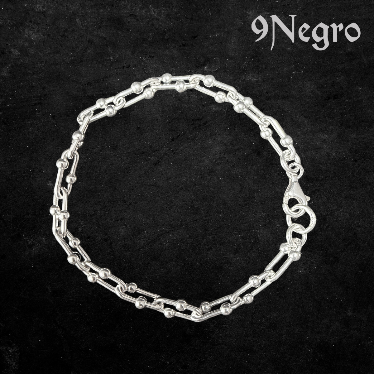 906 - Pulsera de Plata .925 | 9 Negro — vista 1