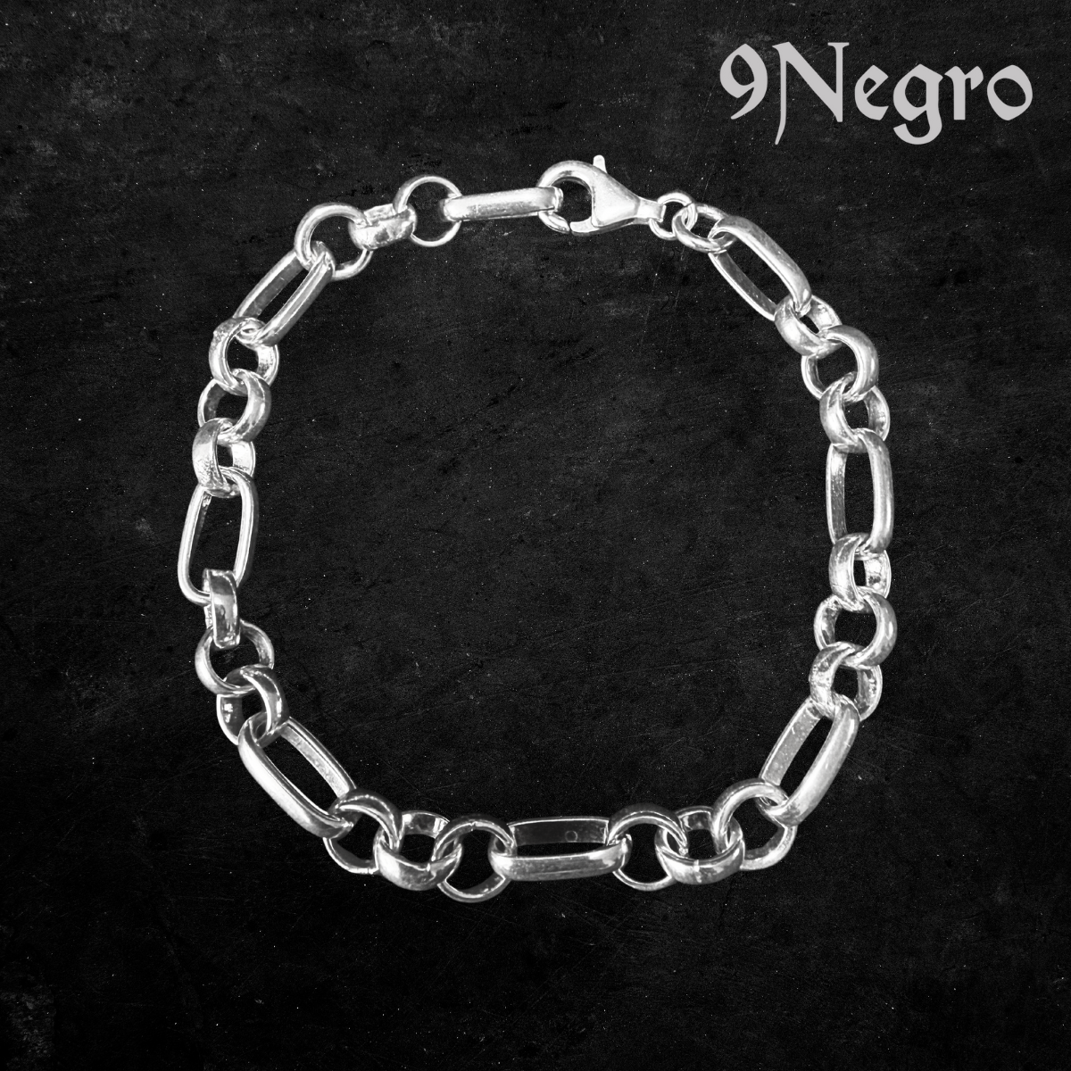 908 – Pulsera de Plata .925 | 9 Negro