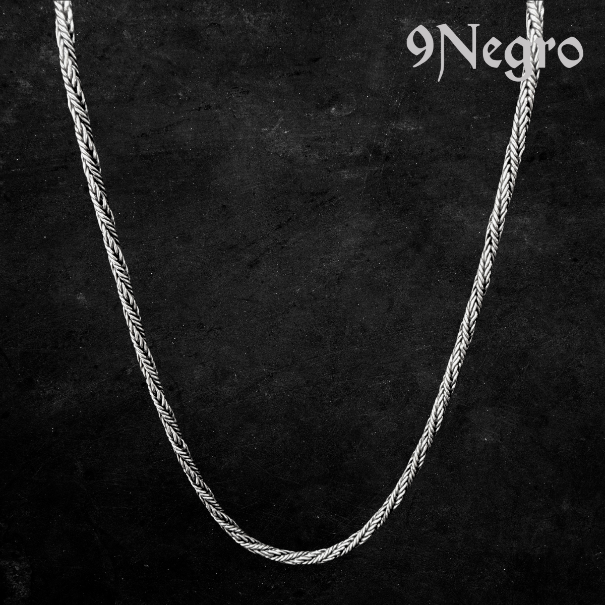 910 - Cadena de Plata .925 | 9 Negro