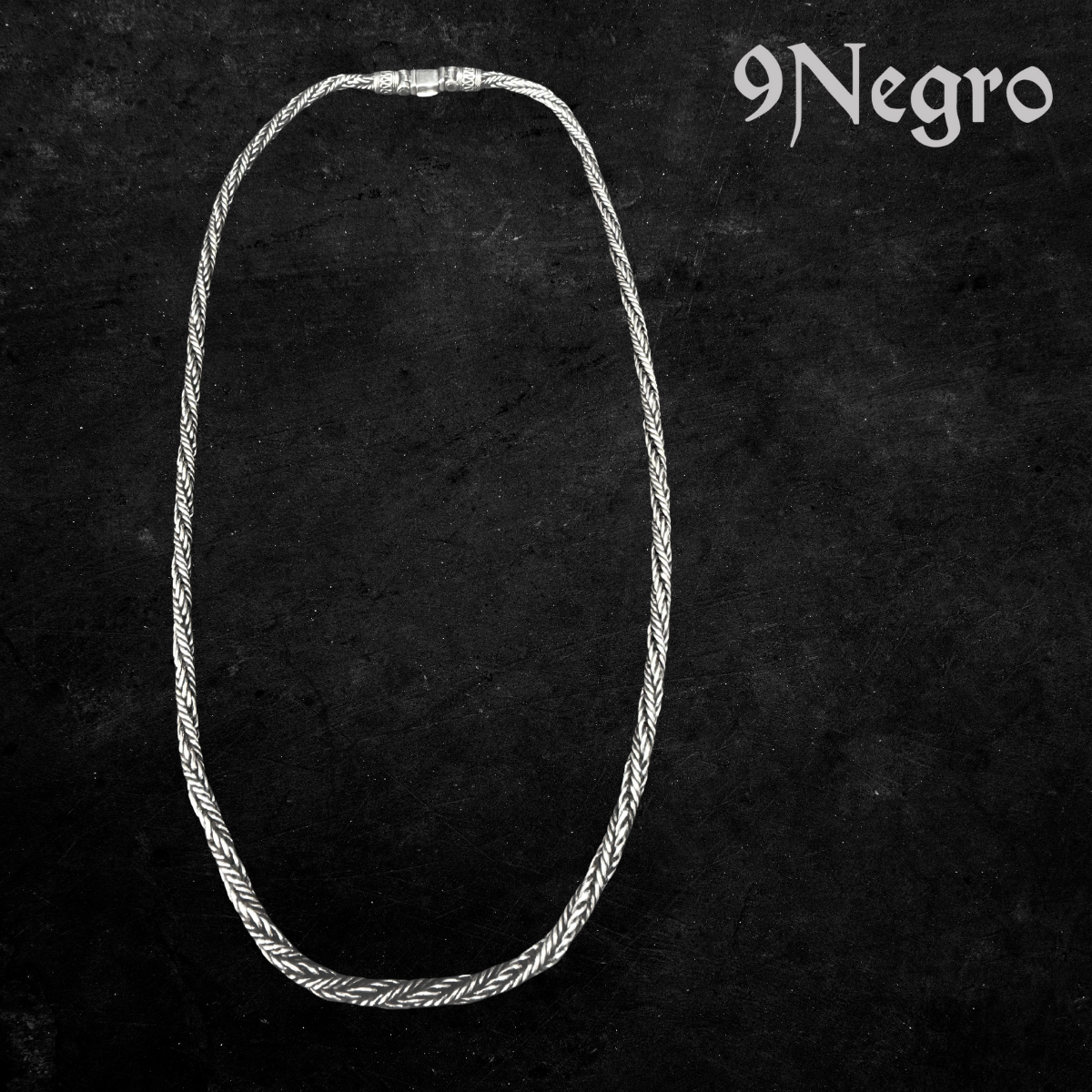 910 - Cadena de Plata .925 | 9 Negro