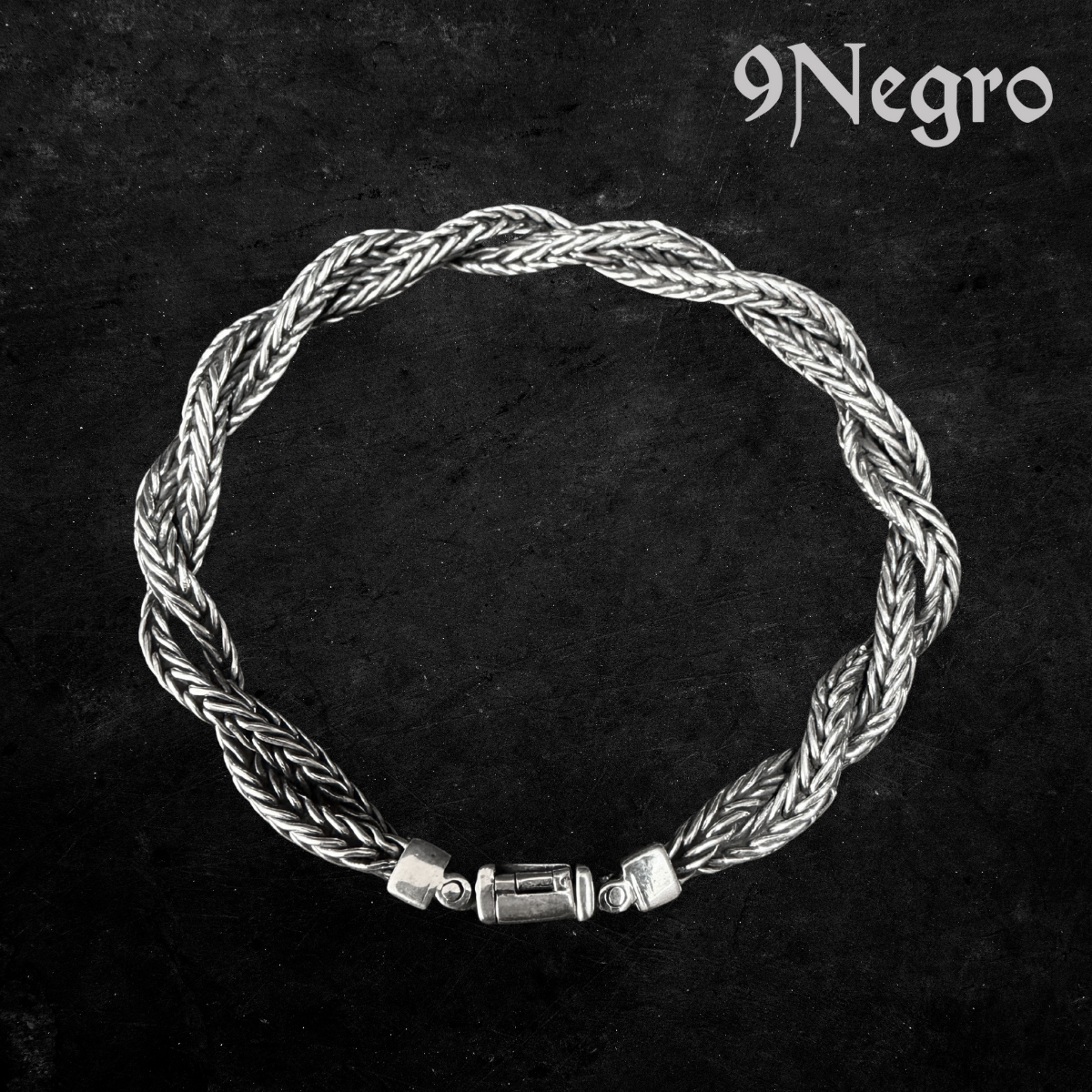 913 - Pulsera de Plata .925 | 9 Negro