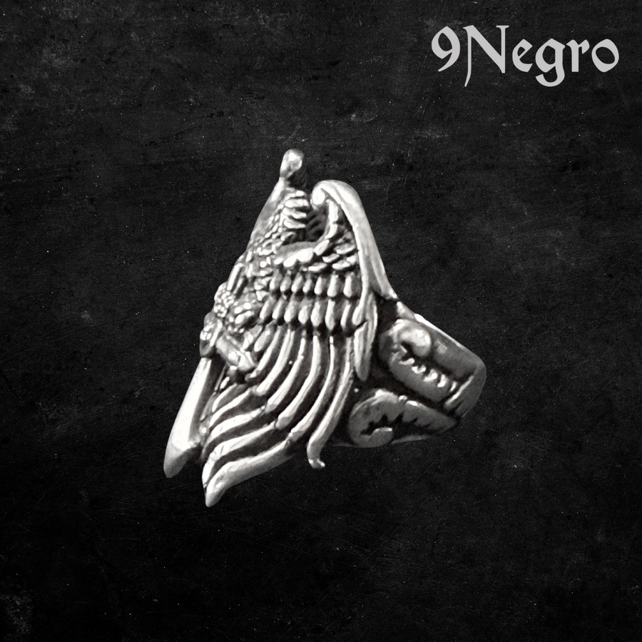943 - Anillo de Plata .925 | 9 Negro — vista 1